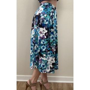 Floral midi skirt